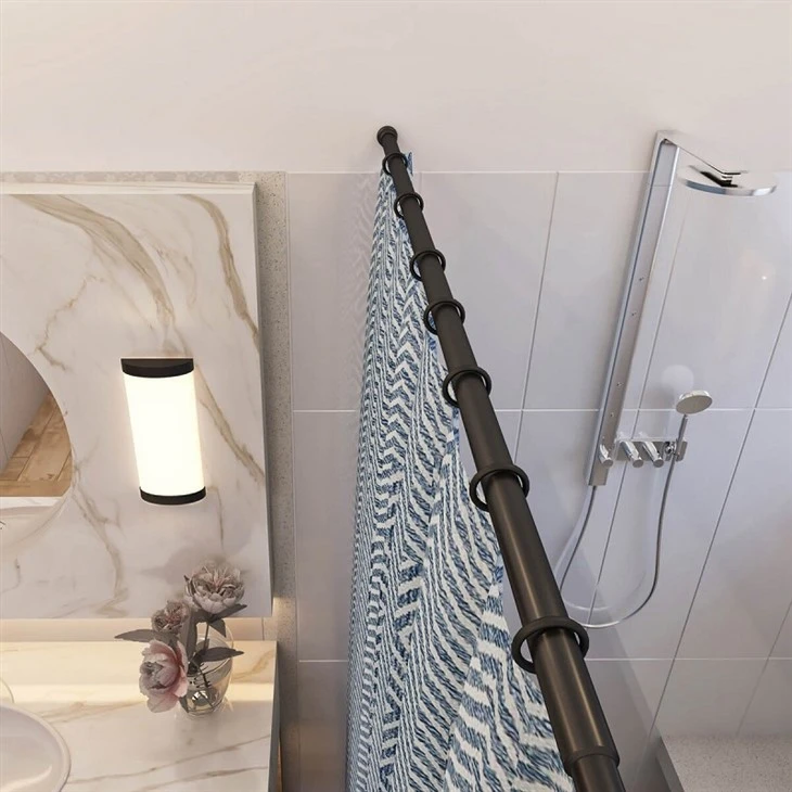 aluminium shower curtain rail